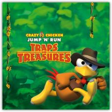 Crazy Chicken Jump 'n' Run Traps and Treasures
